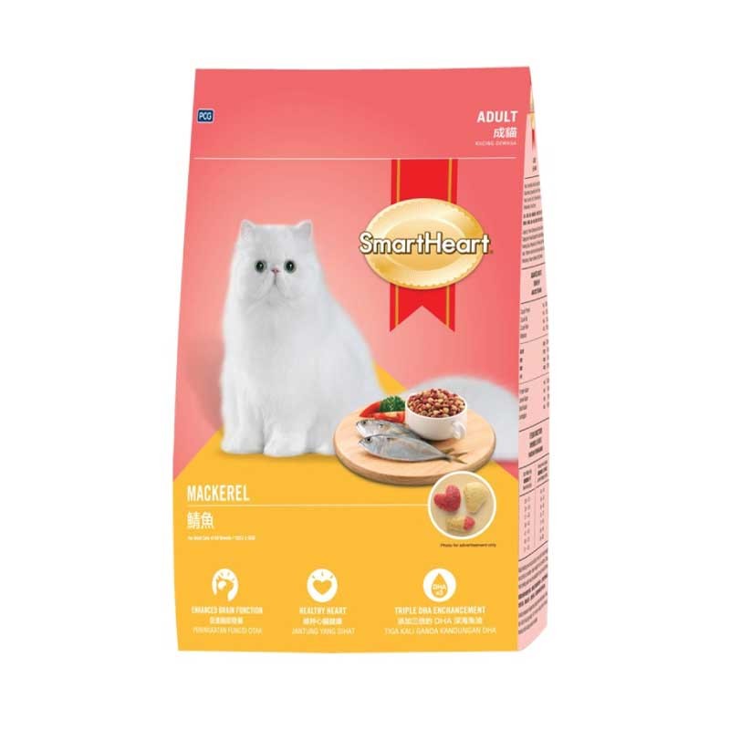 Smartheart Dry Cat Food Adult 1+ Mackerel 3kg